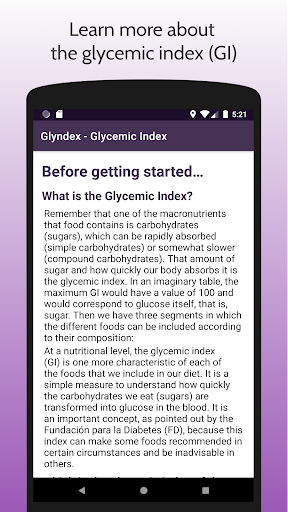 Android application Glyndex screenshort