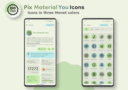 Pix Material You Icons APK (وصله‌شده/نسخه کامل) 1