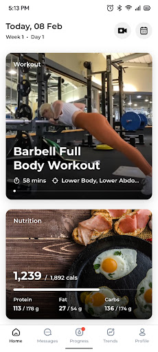 LMfitness Screen 2