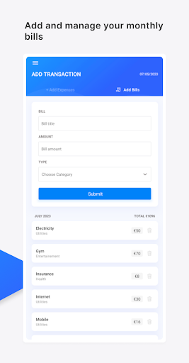 Everyday Budget Tracker Screen 3
