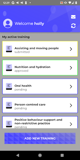 BCG Staff training Passport Screen 3