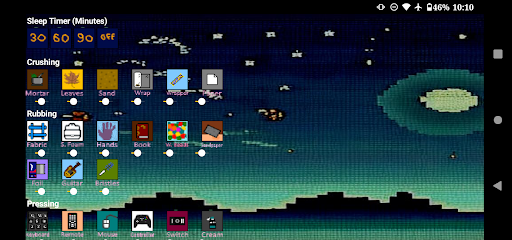 Android application tASMR screenshort
