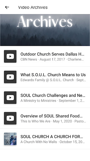 S.O.U.L. Church Dallas Screen 2