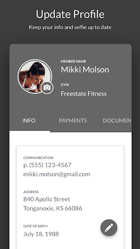 Freestate Fitness Screen 3