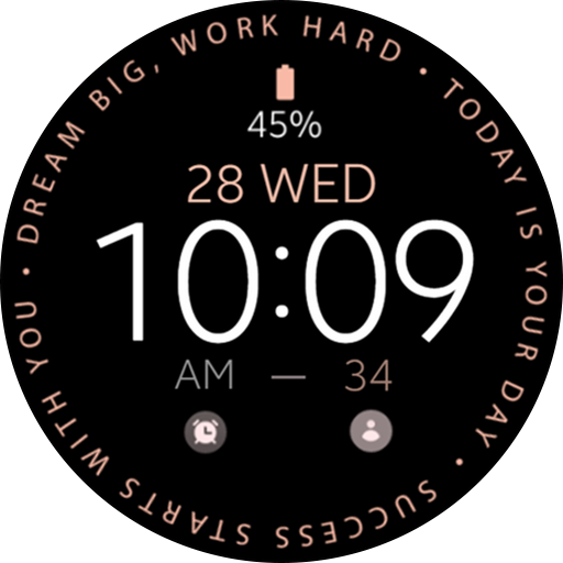 Pink Gold Inspire Watch Face logo