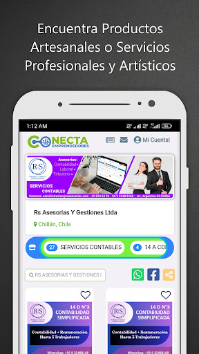 Conecta Emprendedores Chile Screen 2