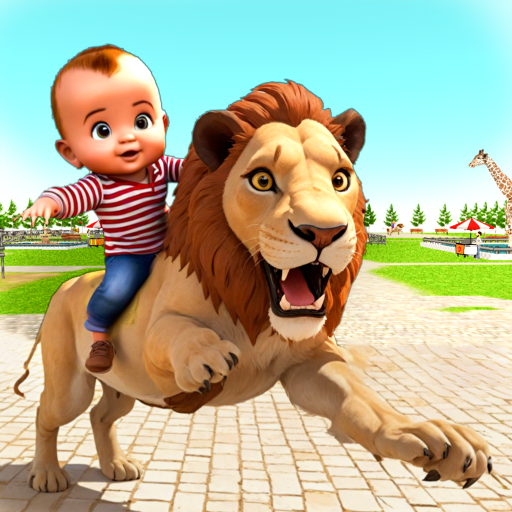 Naughty Baby 3D: Daddy Zoo Fun Logo