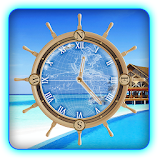Maldives Island Travel Compass icon