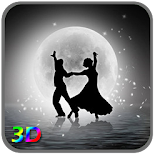 3D Moon Couple Dance LWP icon