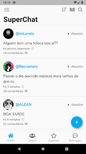 Android application Chat and Friends SuperChat screenshort