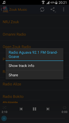 Zouk Music ONLINE Screen 3