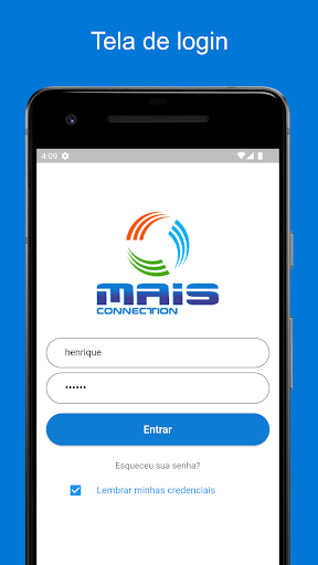 Android application Mais Connection screenshort