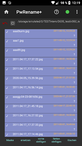 Quick Renamer - rename multipl Screen 2