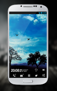 Blue Sky Pro Live Wallpaper Captura de tela