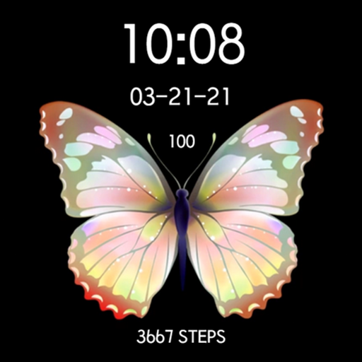 Gold Yellow Butterfly Watch