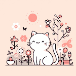 Spring kitty WAStickers