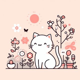 Spring kitty WAStickers