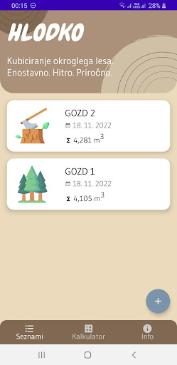 Android application Hlodko screenshort