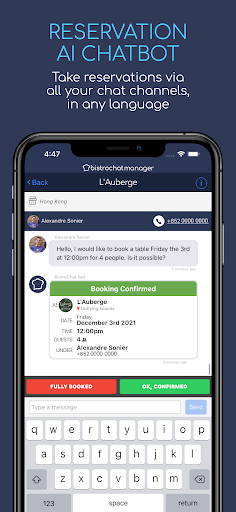 Bistrochat Manager Screen 3