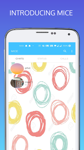 Android application Mice - Messaging App screenshort