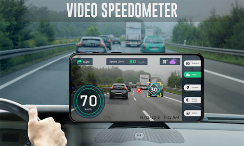 Speedometer Dash Cam Car Video  screenshots 1