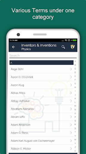 Inventions and Inventors App Screen 3