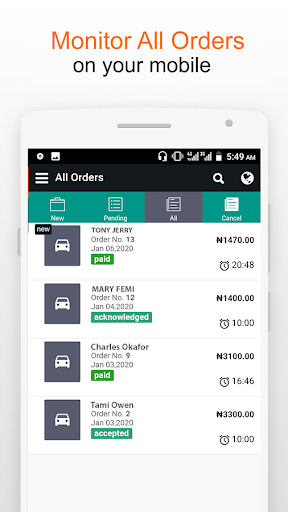 Android application DroppDash Merchant screenshort