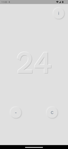 Neumorphic Simple Counter Screen 2
