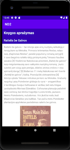 Android application Raitelisbegalvos screenshort