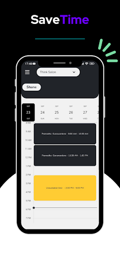 Savetime Service Screen 2