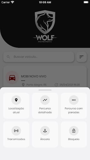 Wolf Rastreamento Screen 2