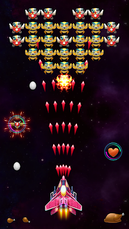 Game screenshot ギャラクシーアタック： チキンシューター mod apk