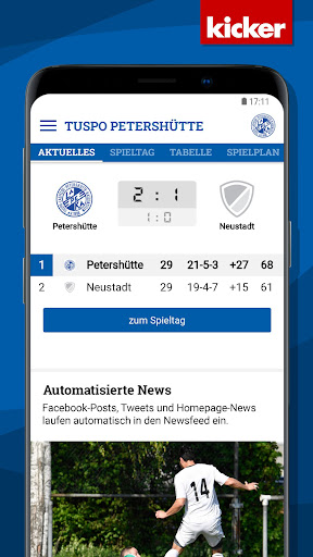 TuSpo Petershütte Screen 3