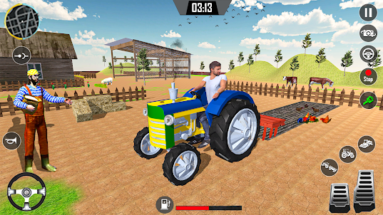 US tractor driving games 3d