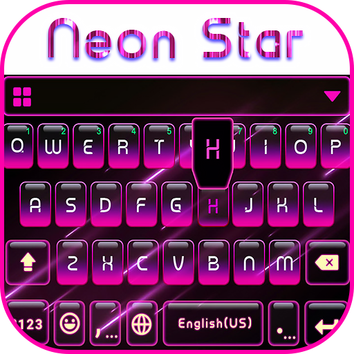 Neon Star Kika Keyboard Theme logo