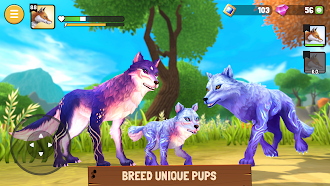 Game screenshot Animal Kingdoms: Wolf Sim MMO apk download