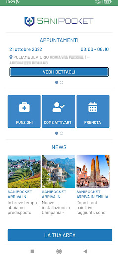Android application SaniPocket screenshort