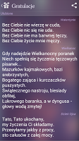 screenshot of Gratulacje i życzenia