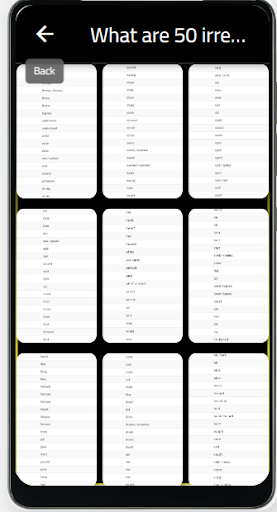 irregular verbs in english Screen 2