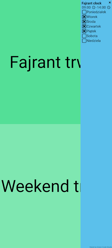 Fajrant Clock Screen 1