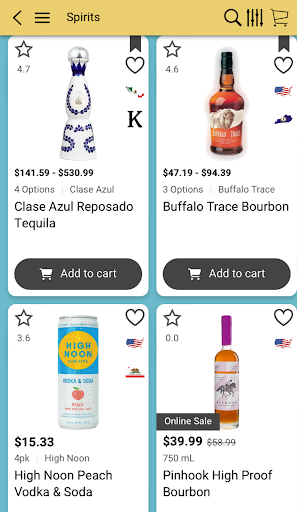 Android application PATS BEVERAGE AND LIQUOR STORE screenshort