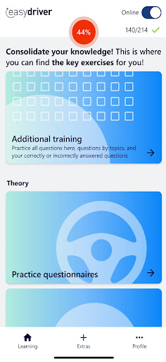 easydriver - theory for all! Screen 3