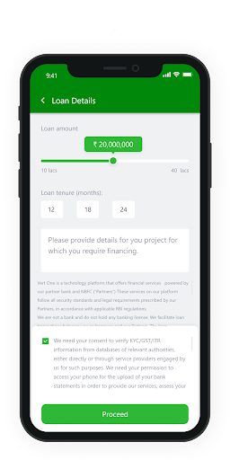 Android application Vert-One App screenshort