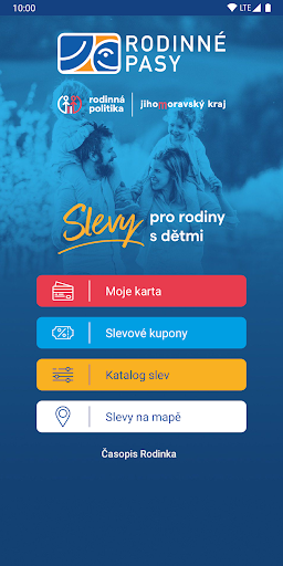 Android application Rodinné Pasy JMK screenshort