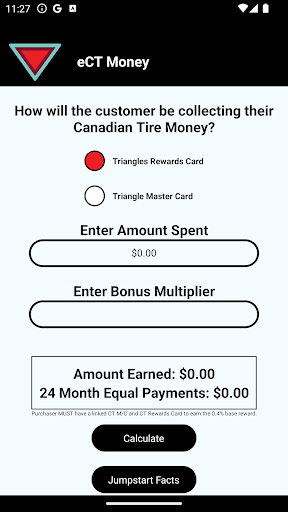 Android application eCT Money screenshort