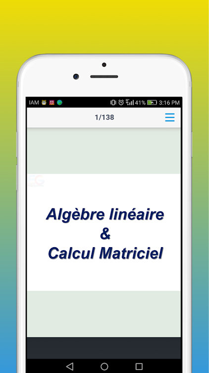 Algèbre et Calcul Matriciel - - 5.1 - (Android)