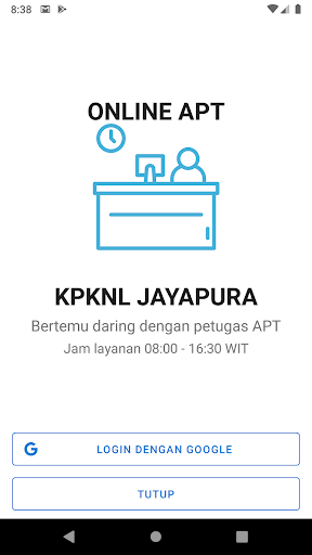 Android application KPKNL JAYAPURA - Online APT screenshort