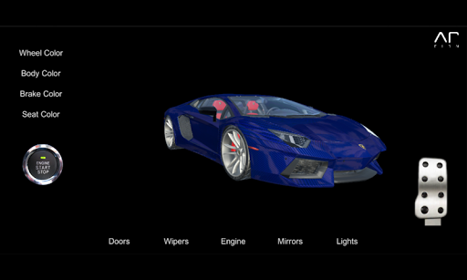Android application AR Supercar screenshort