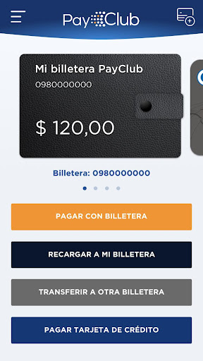 PayClub Wallet Screen 3
