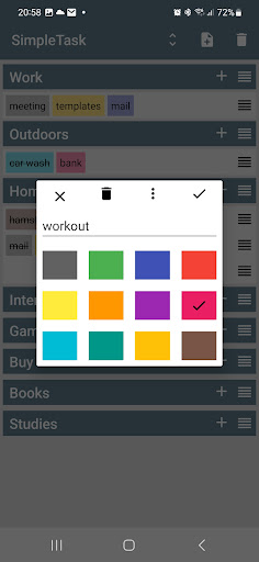 SimpleTask Screen 2